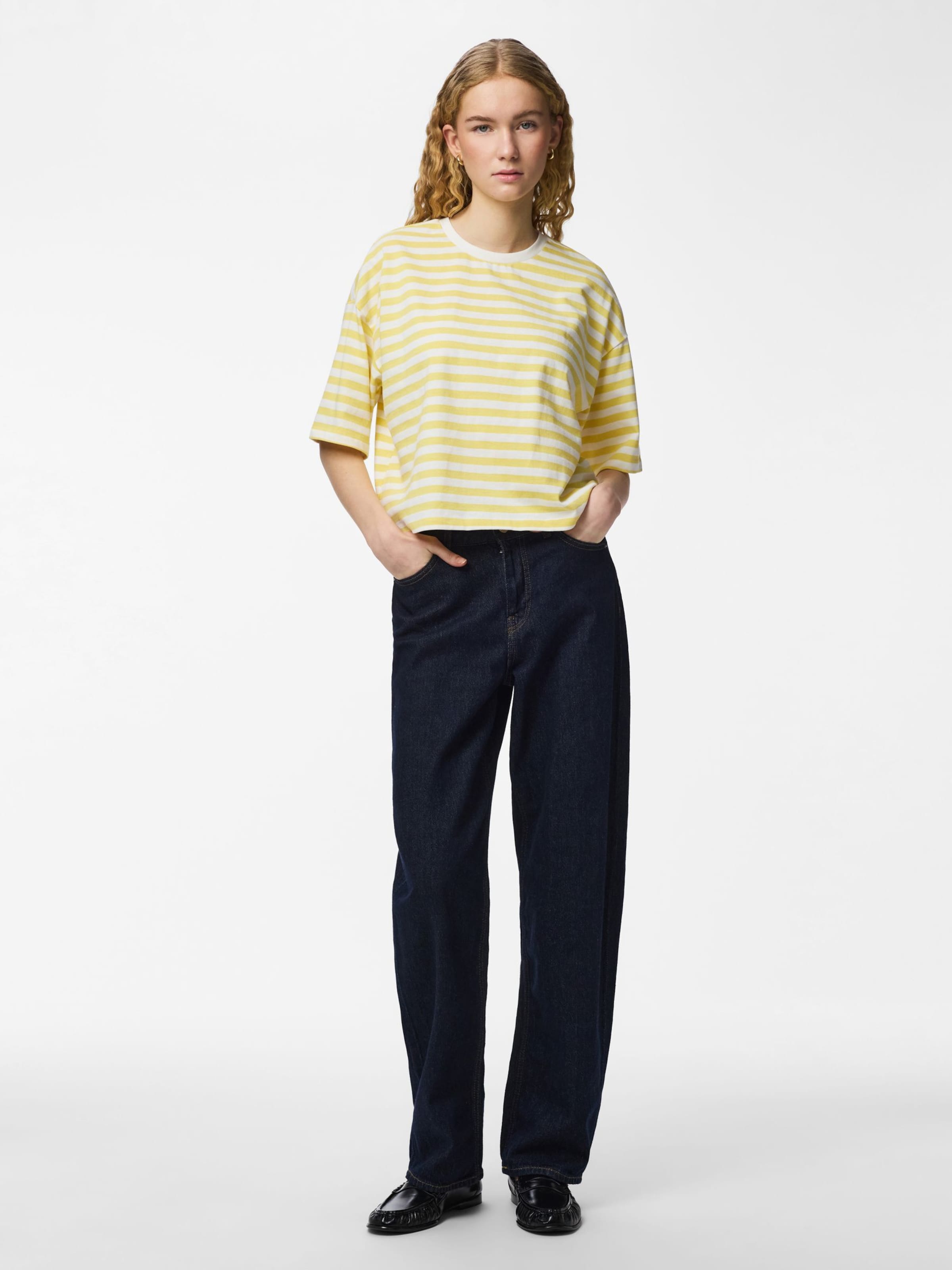 T-shirt PIECES en jaune
