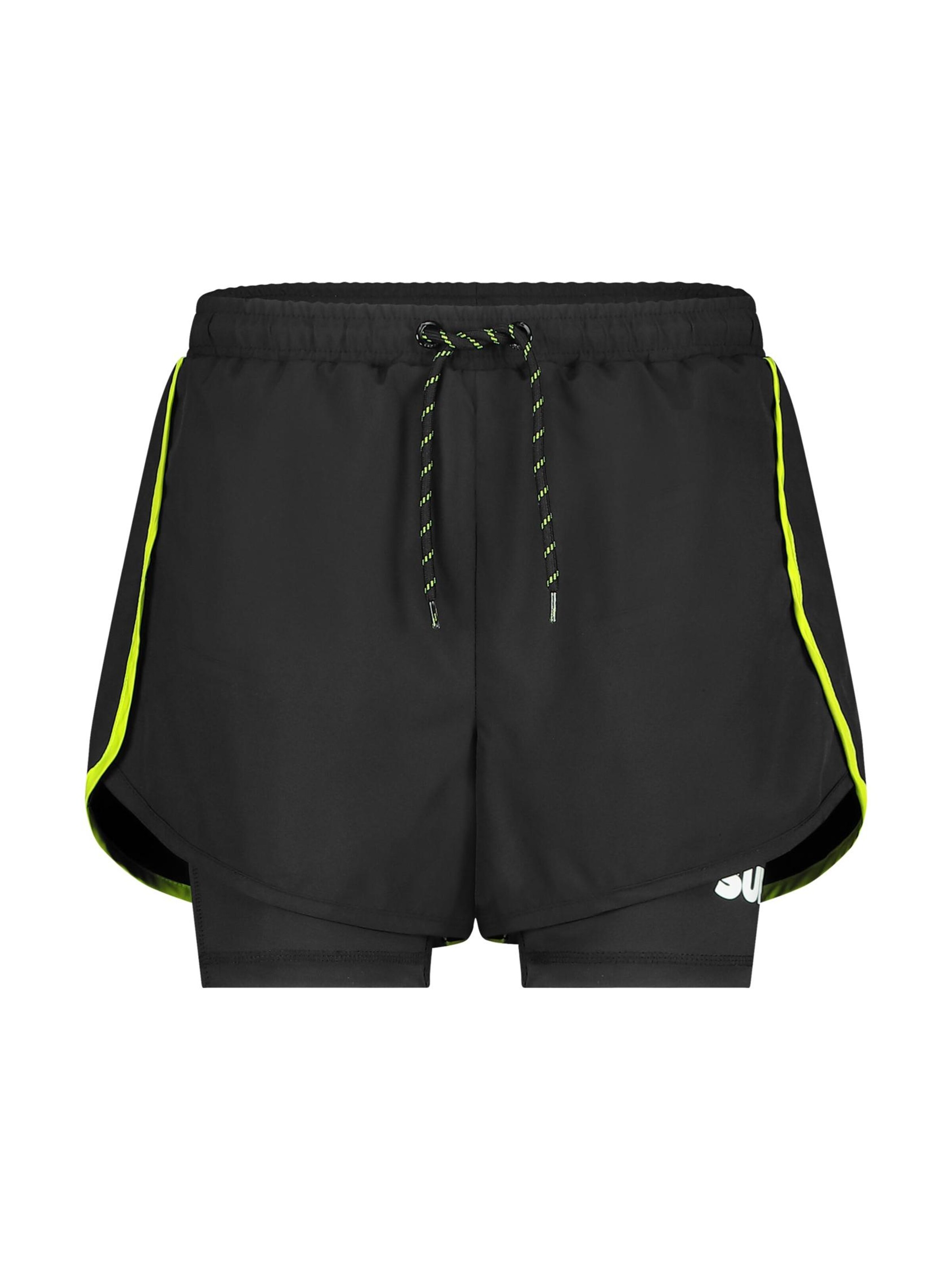 Regular Pantalon de sport 'Iingrid' SUPERREBEL® GEAR en noir : devant