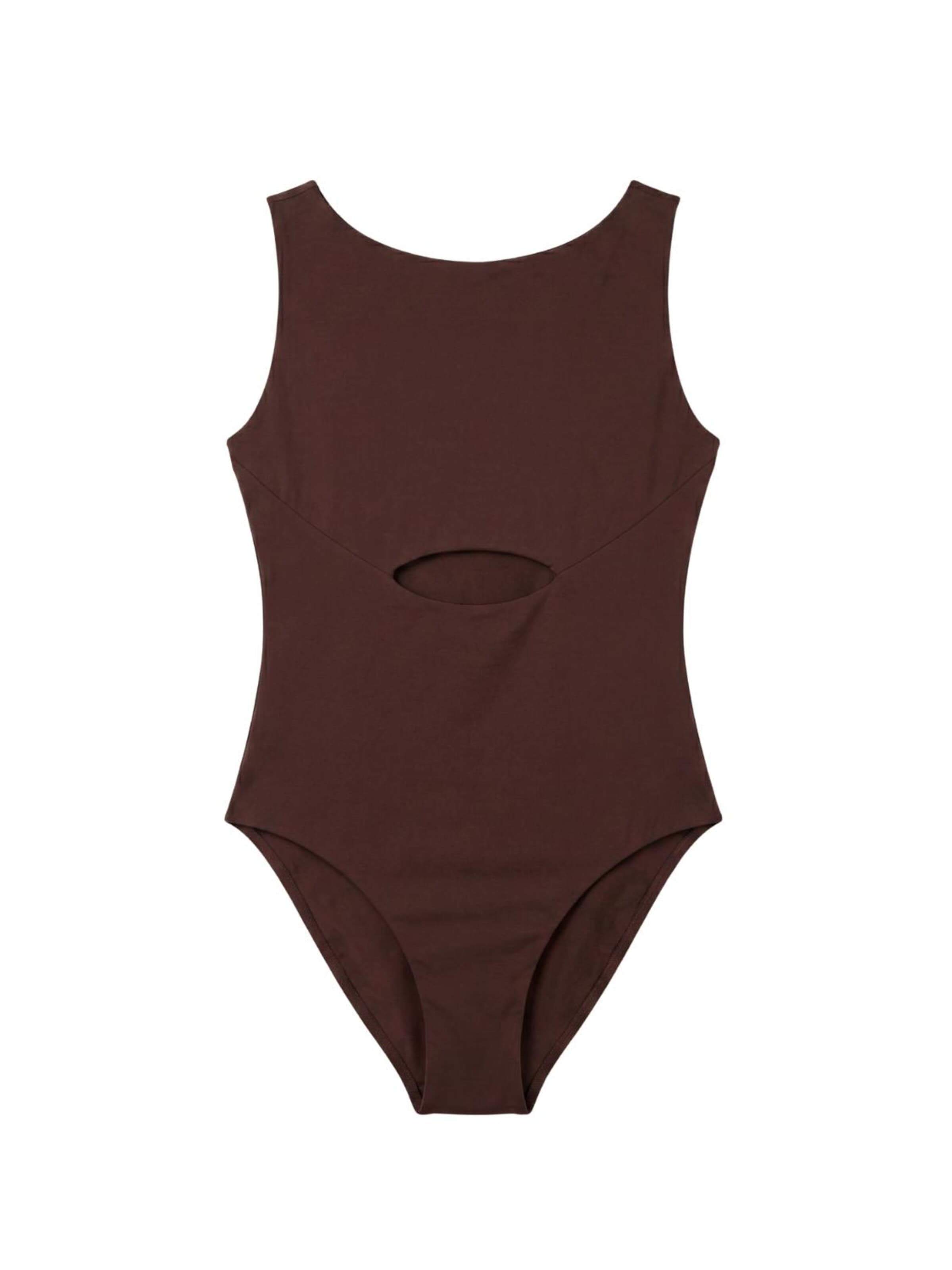 Classique Maillot de bain modelant 'Judith' Jayne en marron : devant