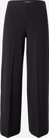 WEEKDAY Regular Pleated Pants in Black: front