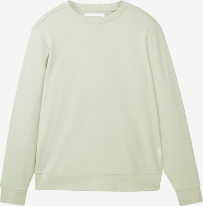 TOM TAILOR Sweatshirt in de kleur Pastelgroen / Wit, Productweergave