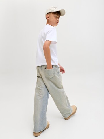 Jack & Jones Junior Wide Leg Jeans 'JJIDAVE JJORIGINAL' i blå