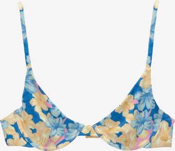 Pull&Bear T-shirt Bikinitop in Blauw: voorkant