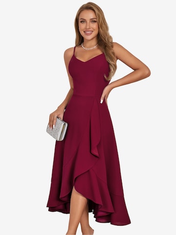 Zapaka Cocktail Dress in Red: front