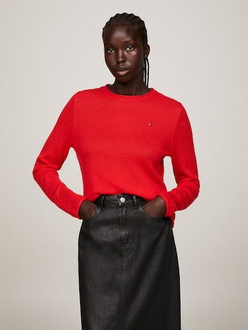 Pull-over TOMMY HILFIGER en rouge : devant