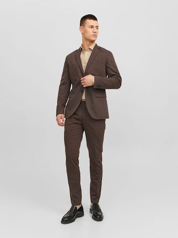 Coupe slim Veste de costume 'Franco' JACK & JONES en marron