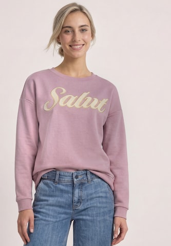STREET ONE Sweatshirt in Pink: Vorderseite