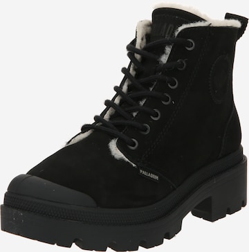 Bottines à lacets 'BASE' Palladium en noir : devant