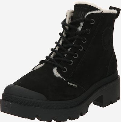 Palladium Bottines à lacets 'BASE' en noir, Vue avec produit