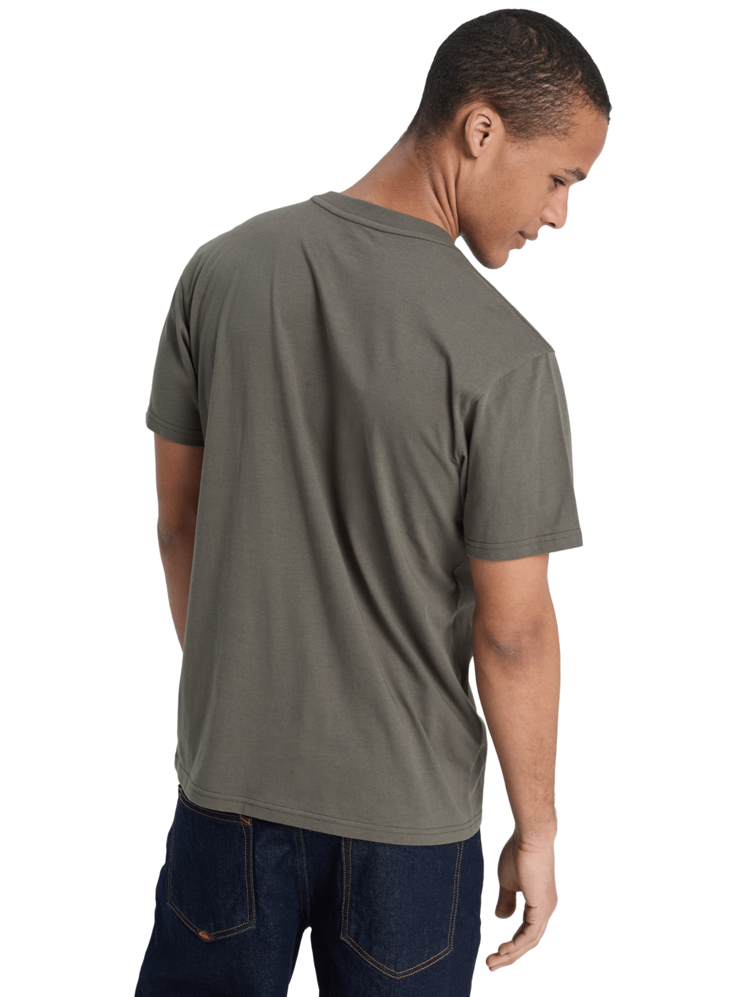 QUIKSILVER T-Shirt 'Ev' in Grün
