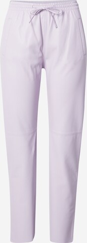 OAKWOOD Slim fit Pants 'GIFT' in Purple: front