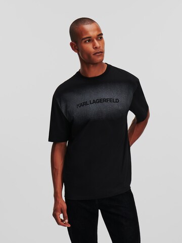 T-Shirt Karl Lagerfeld en noir : devant