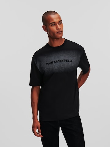 Karl Lagerfeld Majica | črna barva: sprednja stran