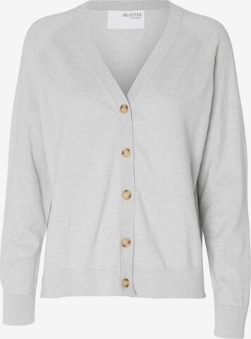 Cardigan SELECTED FEMME en gris : devant