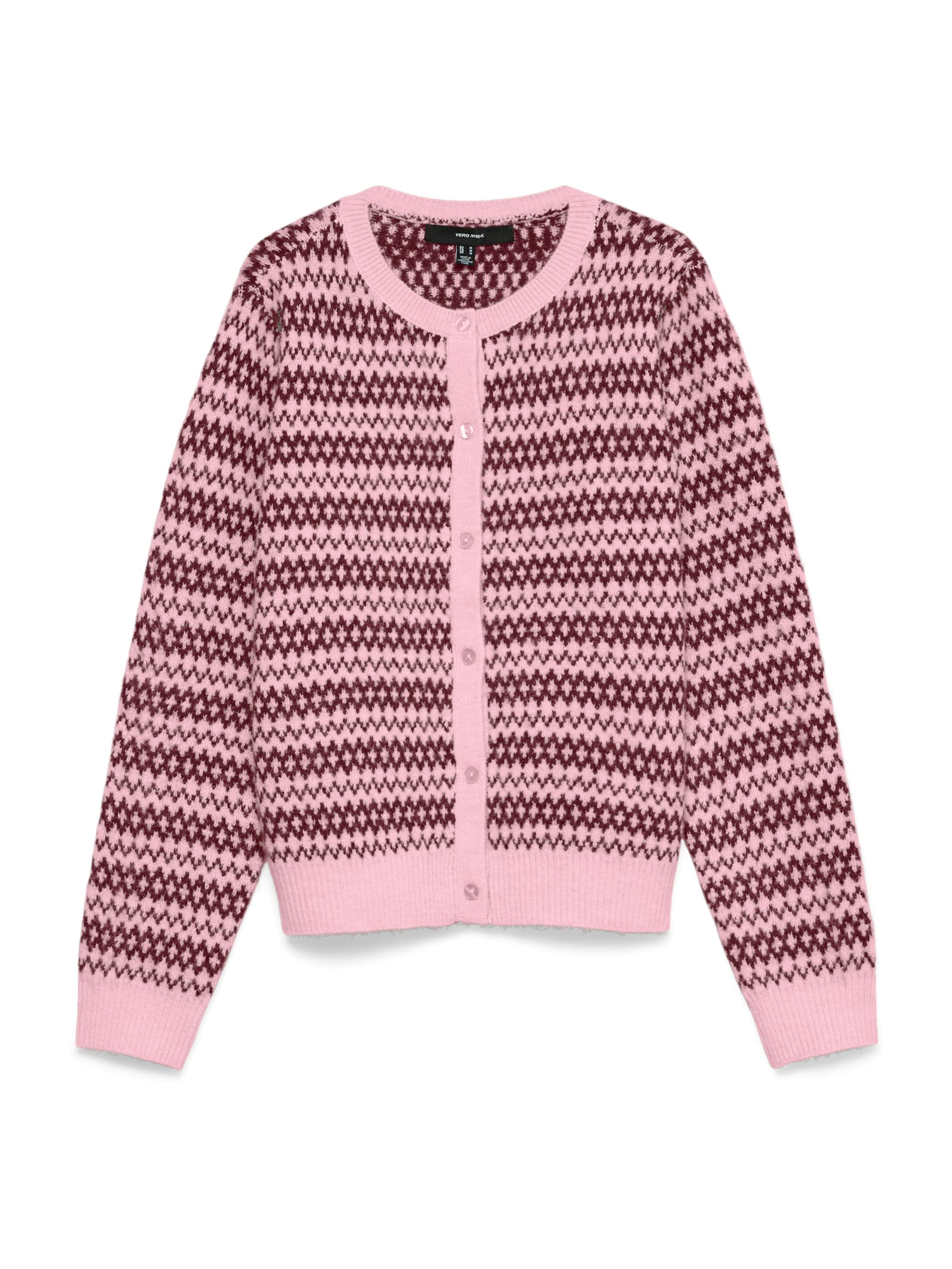 VERO MODA Knit cardigan 'VMBIRCH' in Pink: front