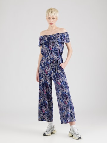 Blutsgeschwister Jumpsuit 'Hula Moo Moo' in Blue: front
