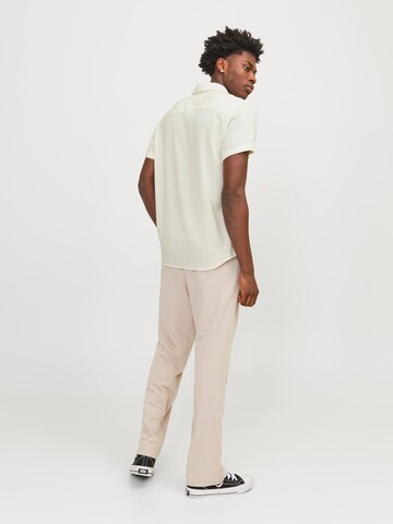 JACK & JONES Regular Fit Skjorte 'Tampa Dobby' i hvid