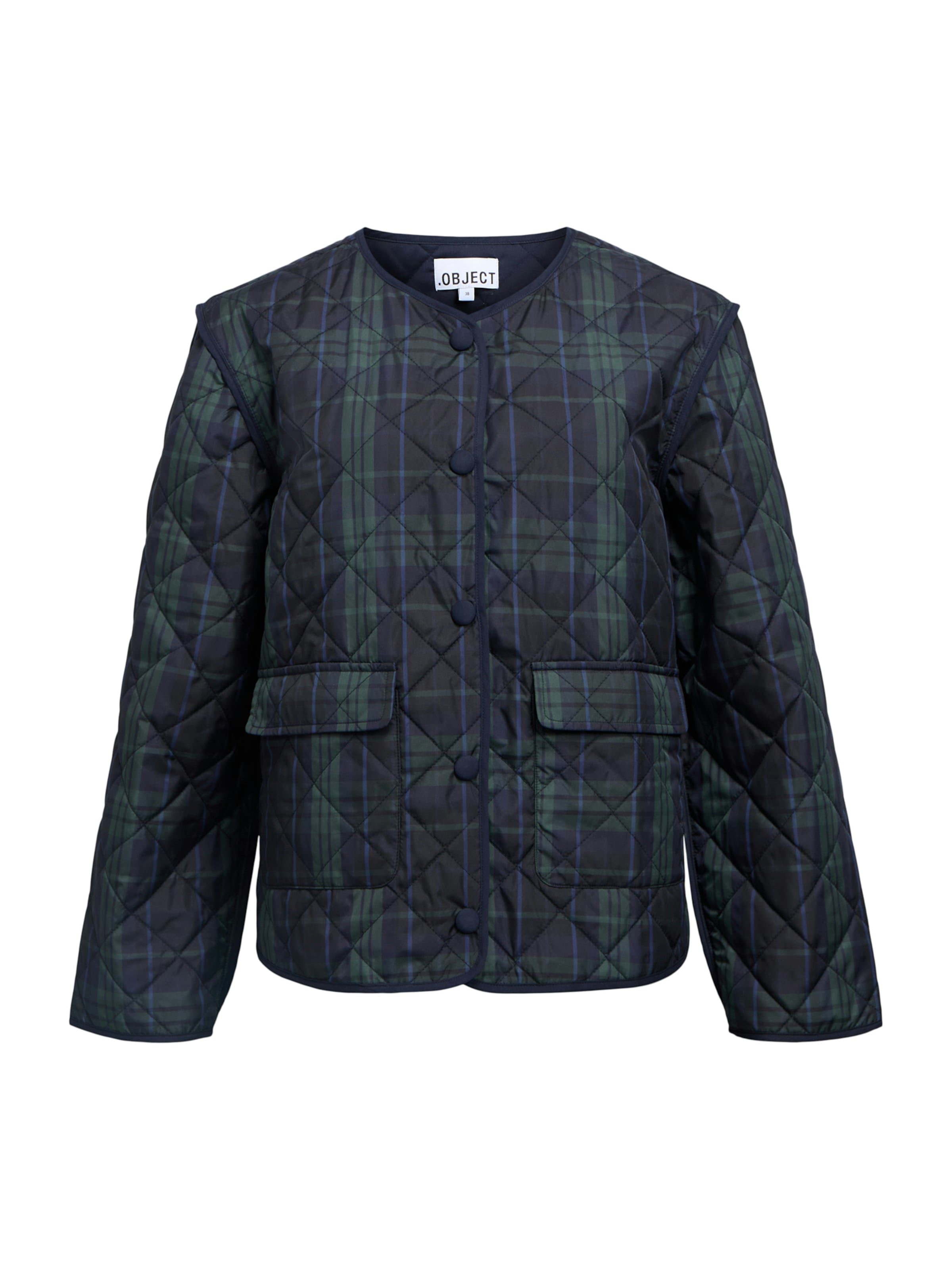 OBJECT Übergangsjacke 'Objesta' in navy / dunkelblau / tanne, Produktansicht