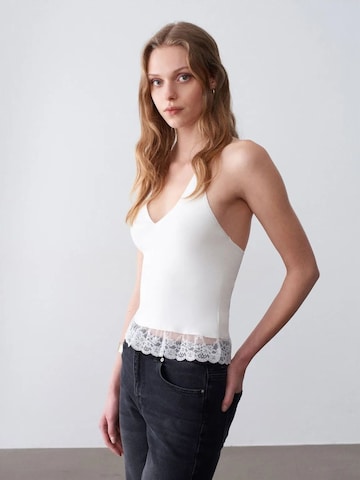 Camicia da donna 'Blusen' di Dilvin in bianco