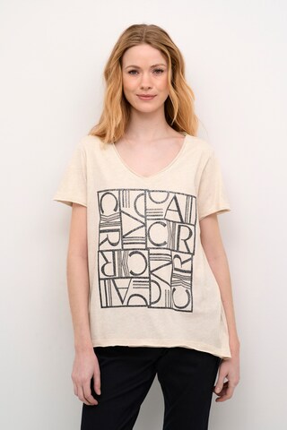 T-shirt 'Imi' Cream en beige : devant