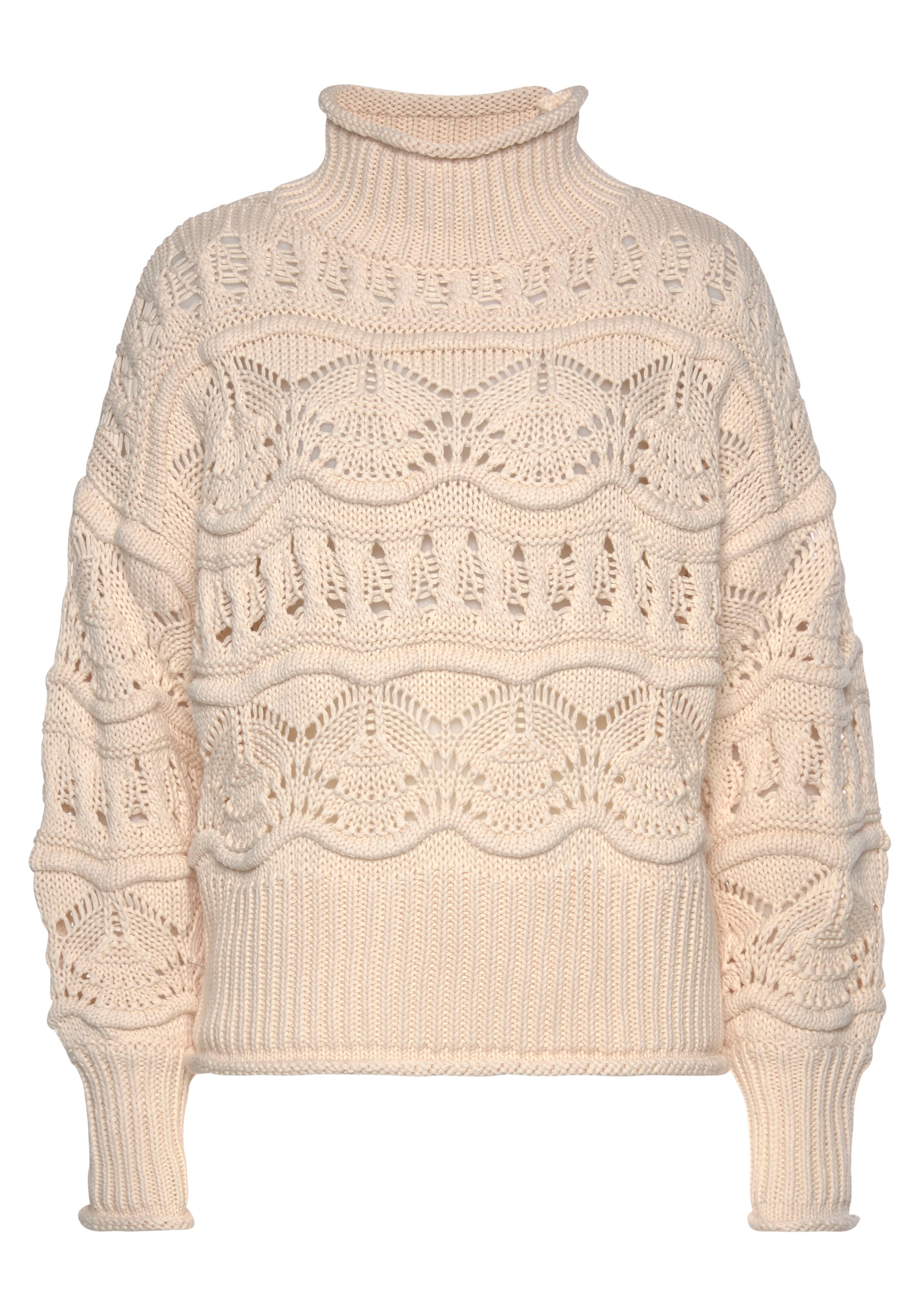 VIVANCE Pullover in Beige: Vorderseite