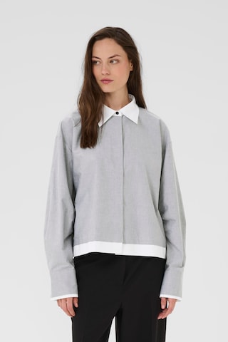KAREN BY SIMONSEN Blouse 'KBDeborah Tessa' in Grey: front