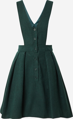 Trendyol Laclová sukně – zelená: přední strana