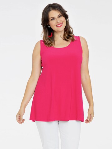 Yoek Top ' DOLCE ' in Pink: predná strana