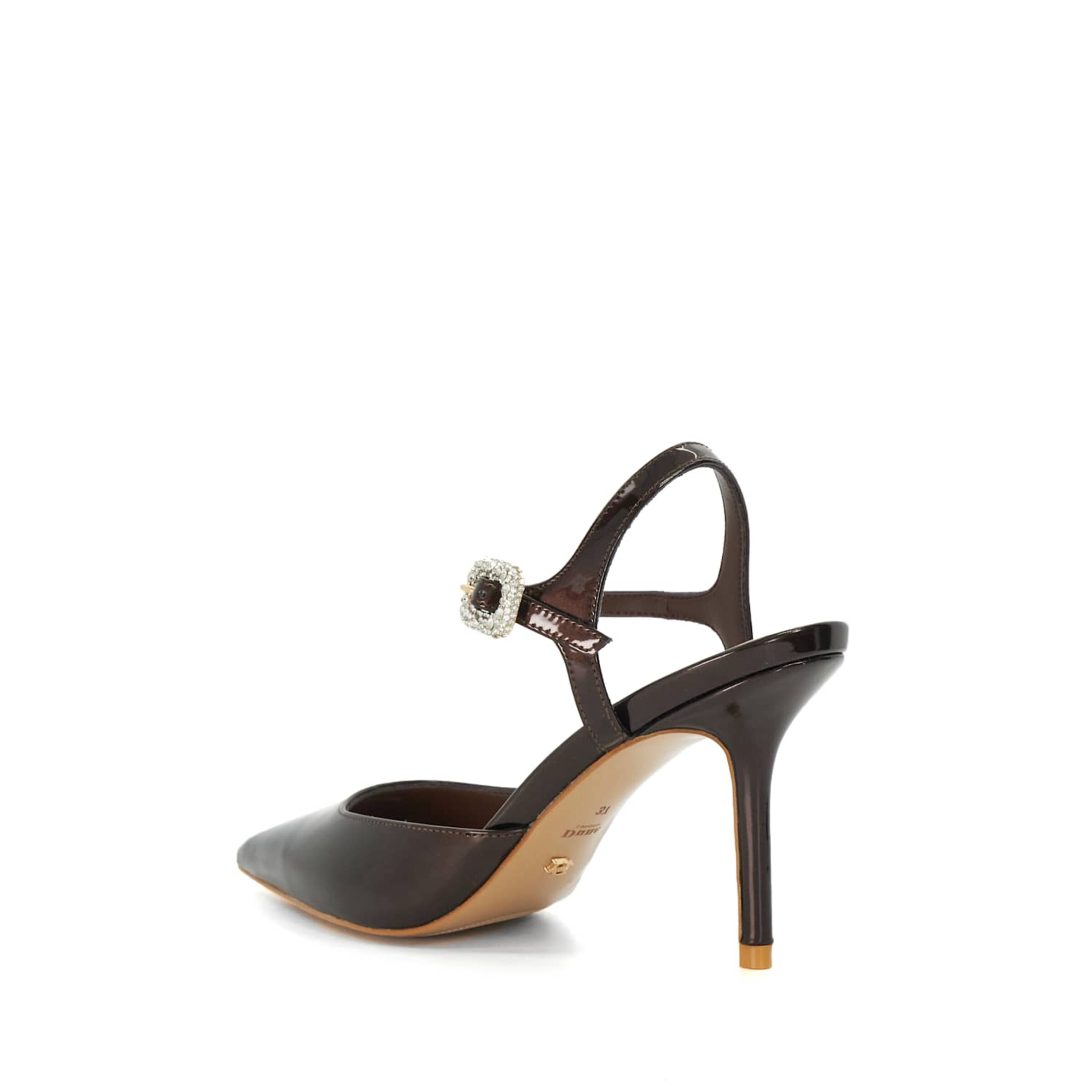 Escarpins à bride arrière 'Channel' Dune LONDON en marron