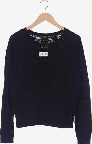khujo Sweatshirt & Zip-Up Hoodie in M in Black: front