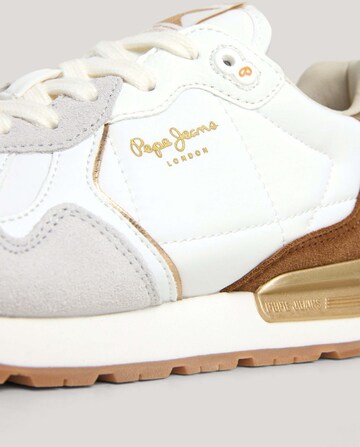 Sneaker bassa 'Brit Elite' di Pepe Jeans in bianco