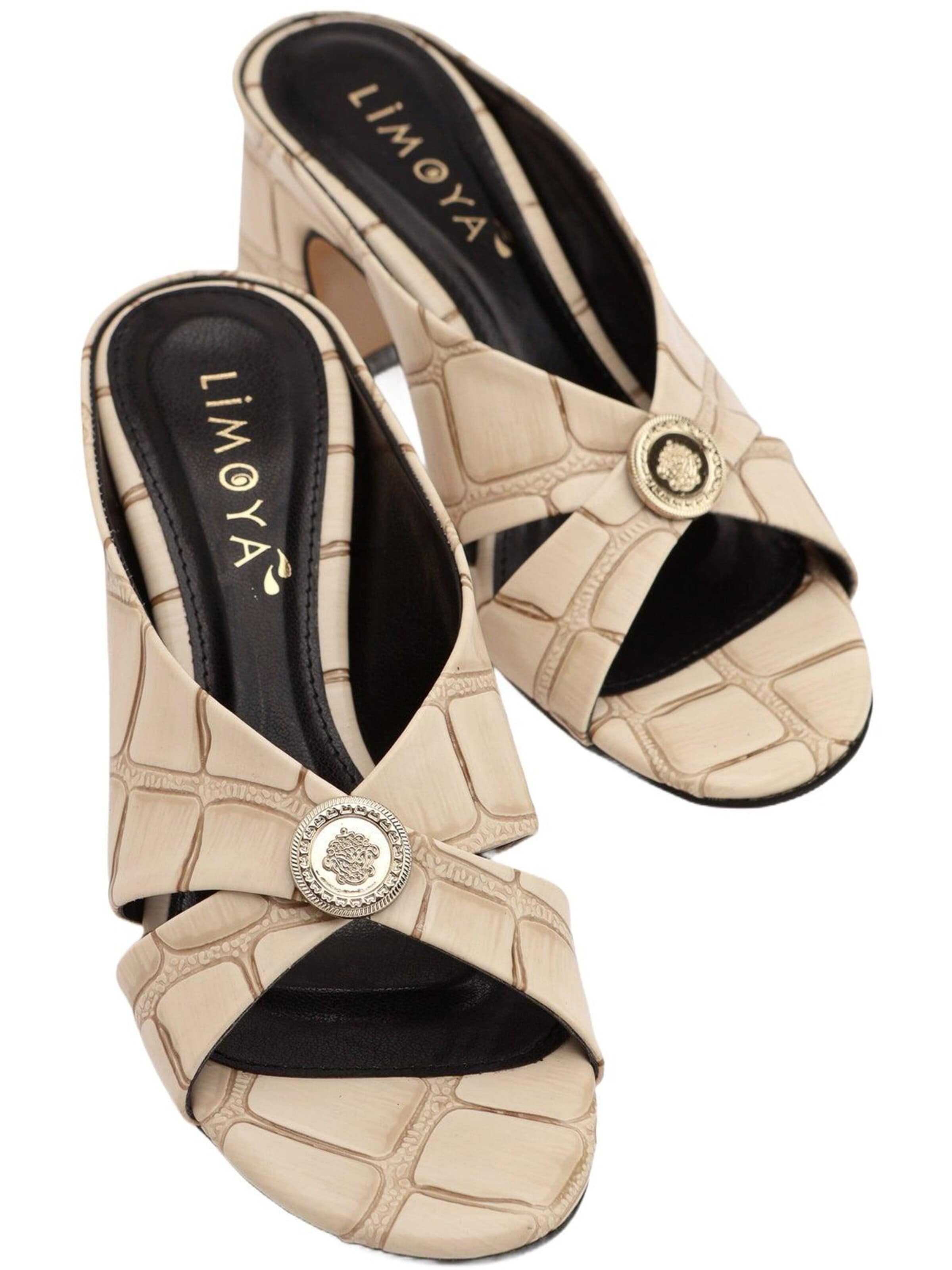 Mule 'Dinara' Limoya en beige