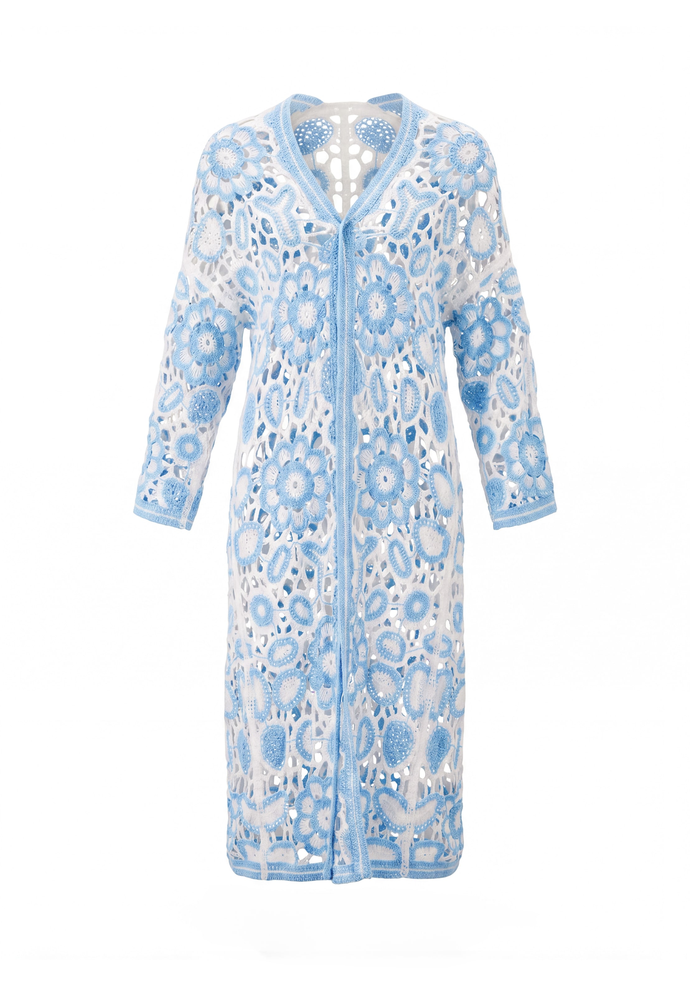 usha FESTIVAL Gebreid vest in Blauw: voorkant