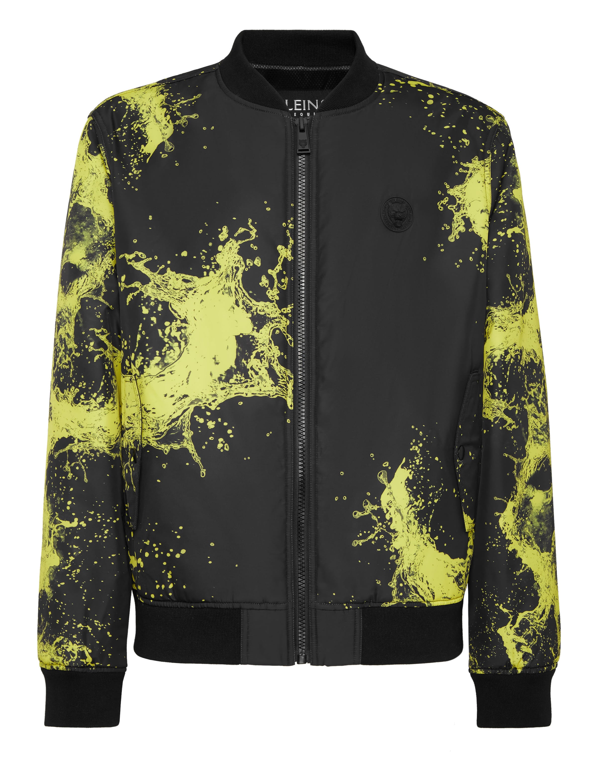 Plein Sport Between-season jacket 'Splash' in Yellow / Black, Item view