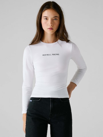 Red Bull Racing x Pepe Jeans Shirt in Wit: voorkant