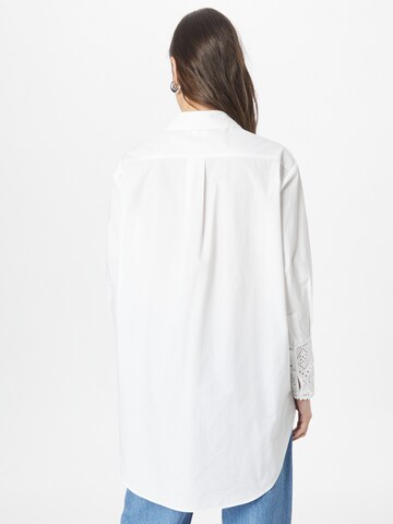 Maison 123 - Blusa 'AMIE CHE' em branco