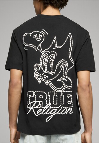 True Religion - Camisa 'Puff Cat' em preto