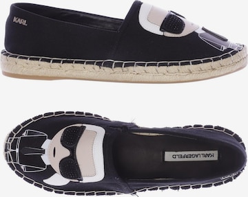 Karl Lagerfeld Flats & Loafers in 37 in Black: front
