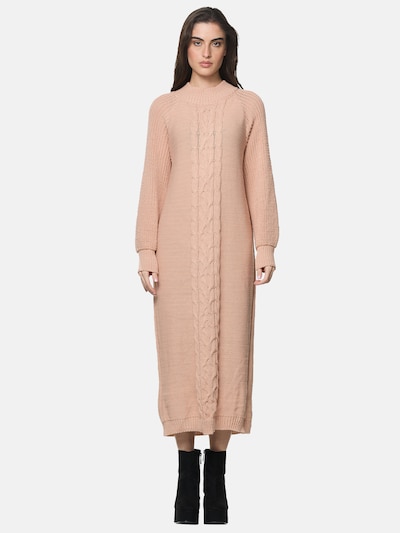 Elara Strikkjole i nude, Produktvisning