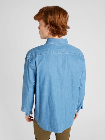 BOSS Black Regular fit Button Up Shirt 'HAL' in Blue