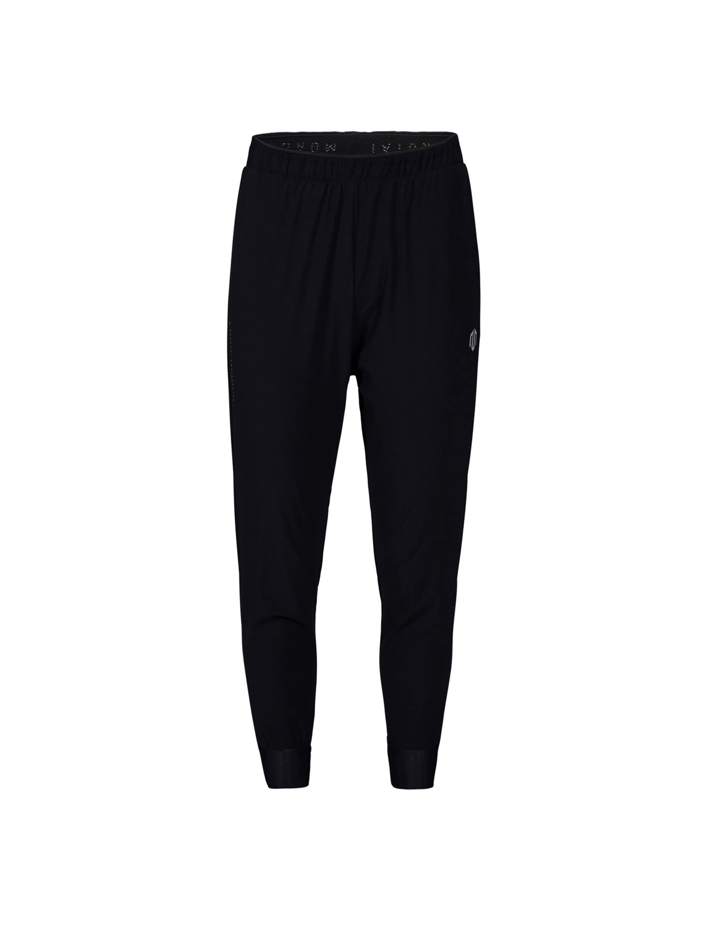 Tapered Pantaloni sportivi 'Kansei' di MOROTAI in nero: frontale