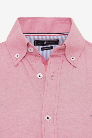 DENIM CULTURE Regular fit Button Up Shirt 'EDIZ' in Pink