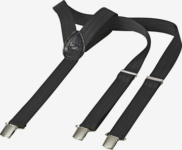 Jan Vanderstorm Suspenders ' Katto ' in Black: front