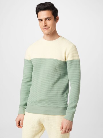 BURTON MENSWEAR LONDON Sweatshirt 'Ottoman' in Beige: predná strana