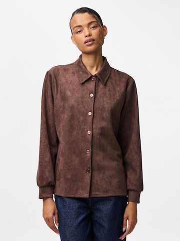 PIECES - Blusa 'PCObina' en marrón: frente