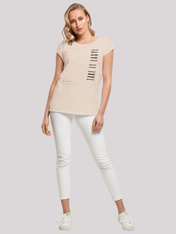 T-shirt 'Take It Easy' F4NT4STIC en beige