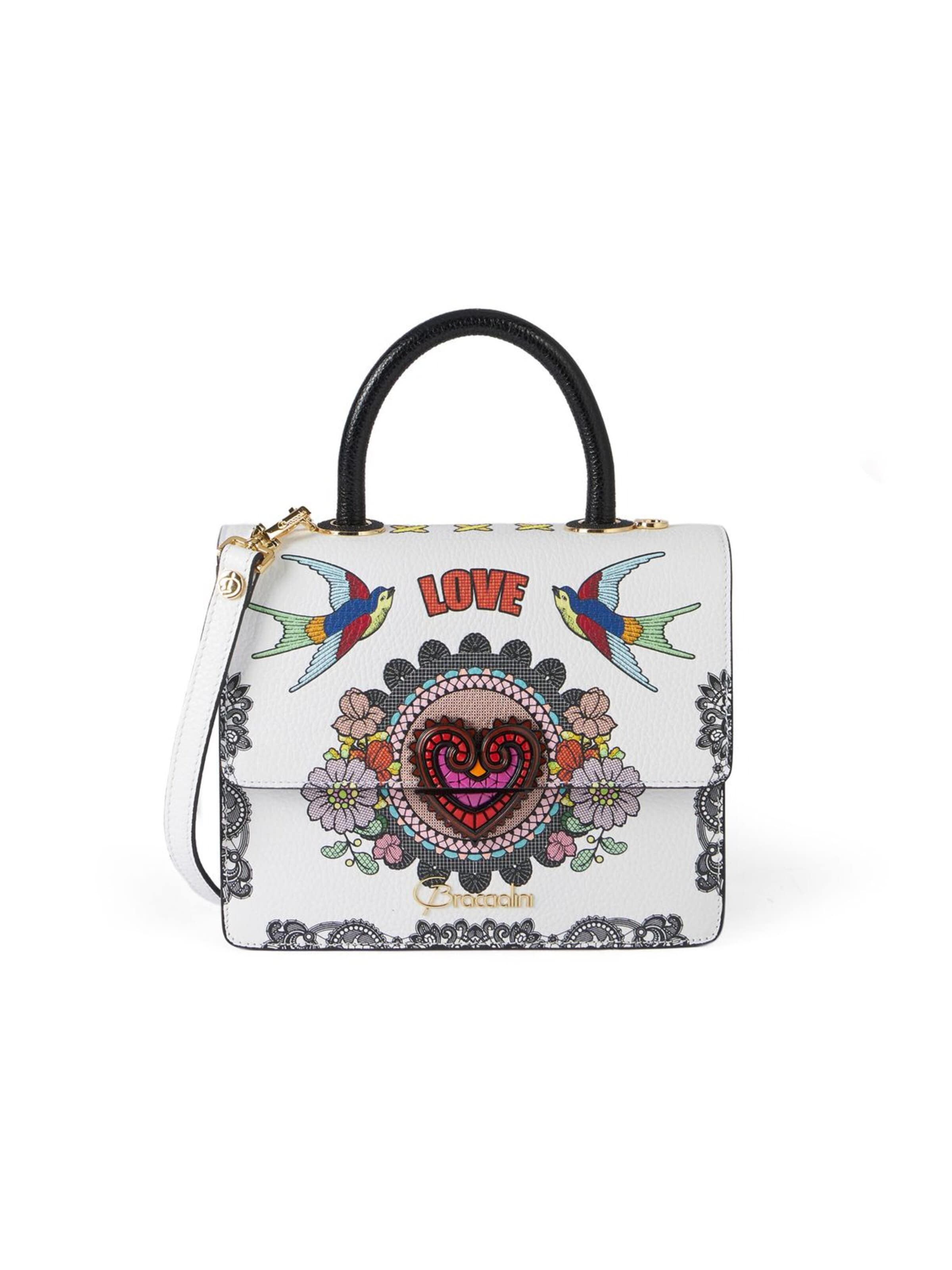 Braccialini Handbag 'Audrey Amor Latino' in White: front