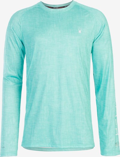 Spyder T-Shirt fonctionnel en turquoise / rouge / blanc, Vue avec produit