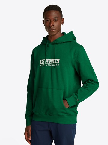 TOMMY HILFIGER Mikina - Zelená: predná strana