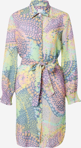 120% Lino Košilové šaty – mix barev: přední strana